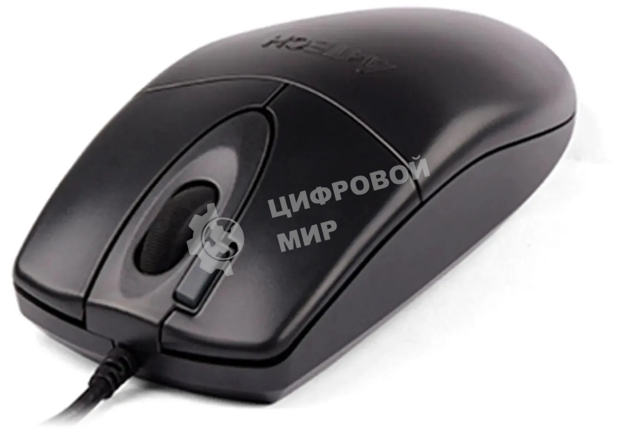 Мышь проводная A4Tech OP-620DS черный, 1000 dpi, USB, кнопки - 4