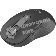 Мышь беспроводная Logitech Signature M650 L черный, 4000 dpi, радиоканал, Bluetooth, USB, кнопки - 5