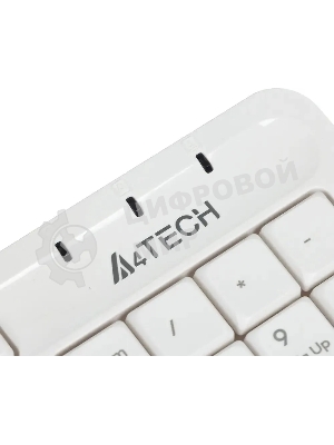 Клавиатура проводная A4Tech Fstyler FK10, USB, белый/серый