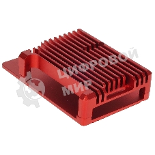 Корпус Qumo Aluminum case without fan, Raspberry Pi 4, red(RS004)