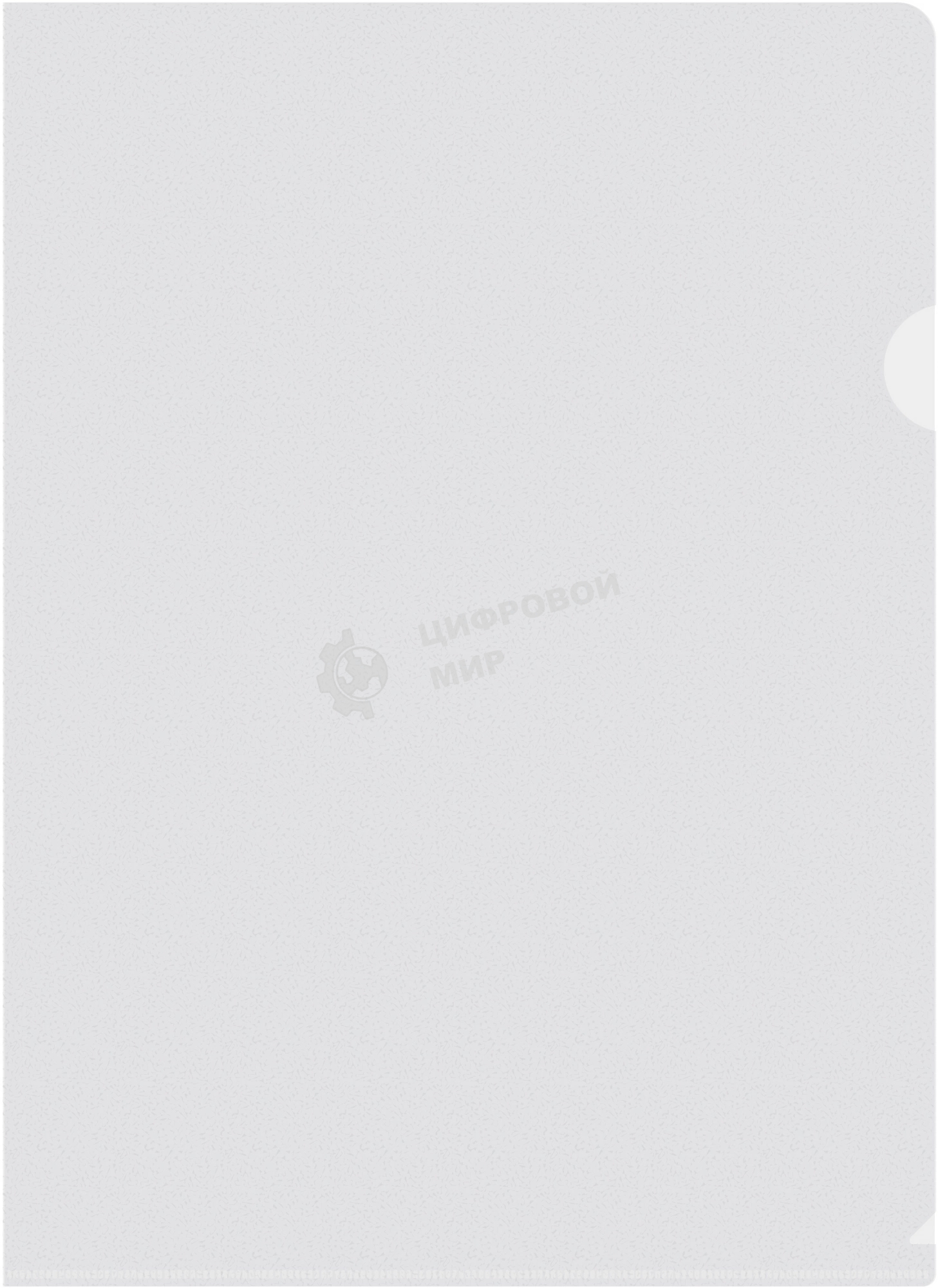 Папка-уголок Silwerhof Eco тисненый A4 пластик 0.12мм прозрачный