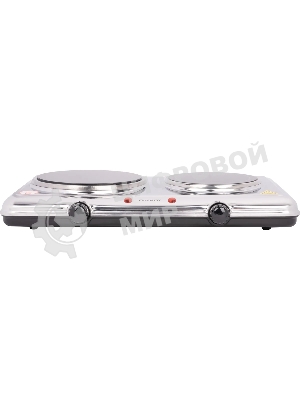 Плита настольная электрическая Energy EN-911 серебристый, 2,1 кВт, ТЭН, конфорки - 2, стеклокерамика, поворотные переключатели
