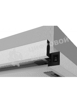 Вытяжка встраиваемая Weissgauff TEL 06 2M IX серебристый, 60 см, 800 куб. м/ч, 49 дБ