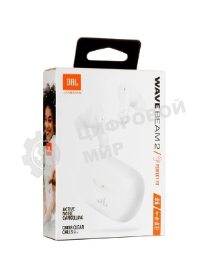 Наушники TWS JBL Wave Beam 2 белый, внутриканальные, Bluetooth