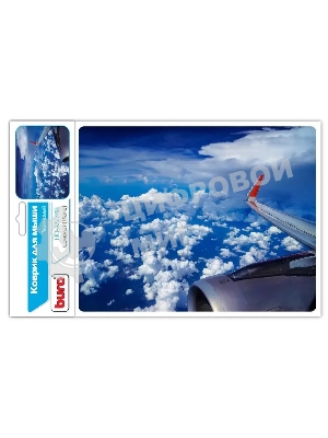 Коврик для мыши Buro BU-R51748 рисунок/самолет
