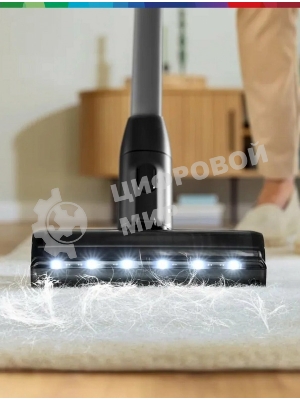 Пылесос вертикальный Bosch BCS931GAC серый, питание от аккумулятора, уборка сухая, пылесборник 0.4 л