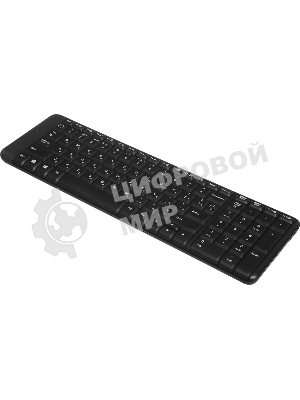 Комплект клавиатура+мышь Logitech MK220 беспроводной, USB, 1000 DPI, чёрный