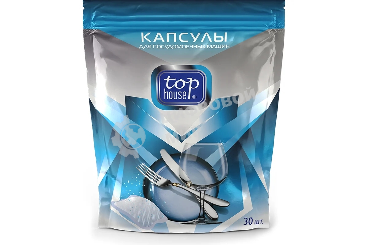 Капсулы для посудомоечных машин Top House, 30 шт. (180353)