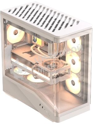 Компьютерный корпус Formula V Line Crystal U9 PA White, ATX, TYPE-C*1, USB3.0*2, Curved Glass, SIDE 3x PERFORMANCE ARGB, REAR 1x PERFORMANCE ARGB