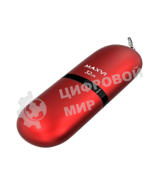 Флешка USB Maxvi SF red (FD32GBUSB20C10SF), 32GB, USB 2.0, R/W 15/5, красный