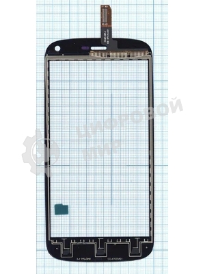 Сенсорное стекло (тачскрин) для Fly IQ4410 Quad Phoenix, черное