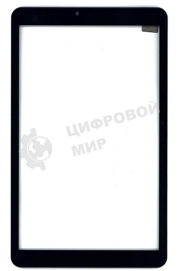 Сенсорное стекло (тачскрин) для Irbis TZ172, черное с рамкой