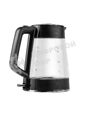 Чайник электрический Centek CT-1014 черный стекло 1.7 л, 2200 Вт, LED, Защита от перегрева, STRIX контроллер