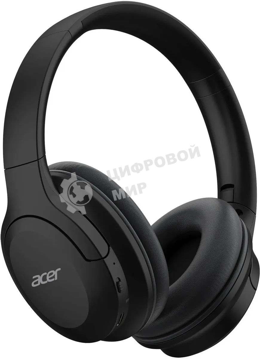 Беспроводные/проводные наушники Acer OHR304 черный, полноформатные, Bluetooth + проводной, активное шумоподавление