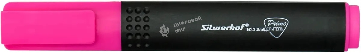 Текстовыделитель Silwerhof Prime 108031-08, скошенный пишущий наконечник, 1-4мм, розовый, коробка