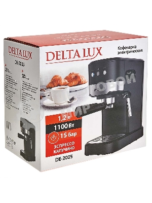 Кофеварка DELTA LUX DE-2005 черный