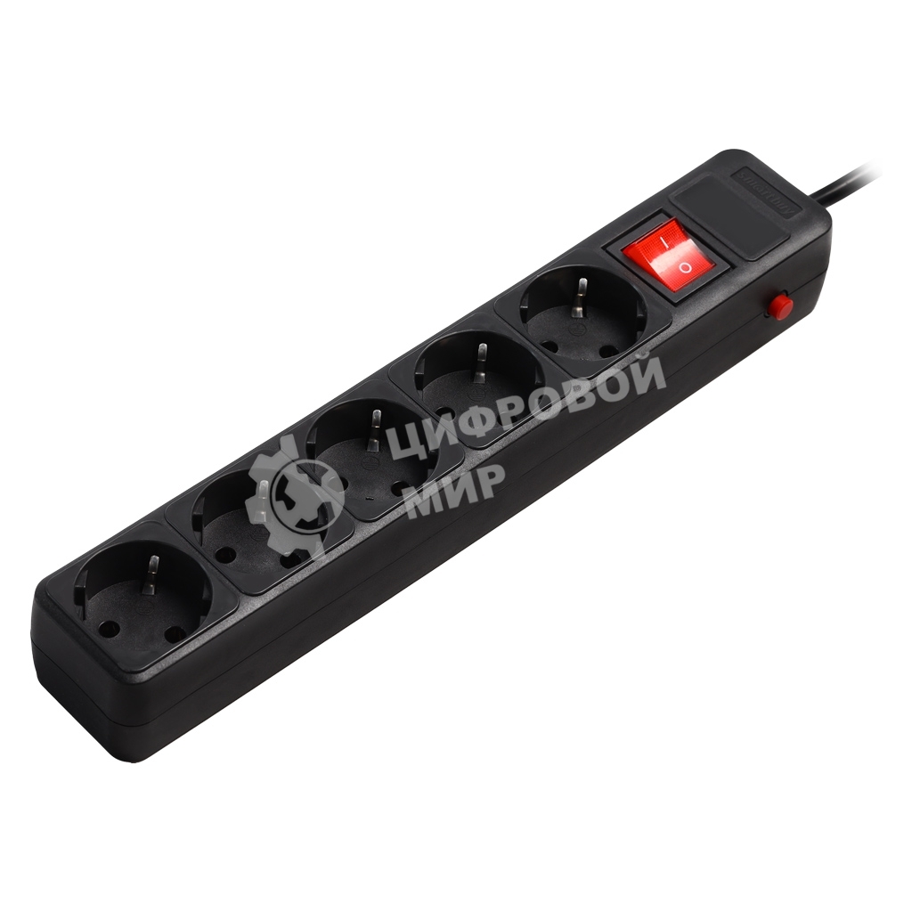 Сетевой фильтр Smartbuy (SBSP-5-18-K) 5 гн х 1,8 м черный