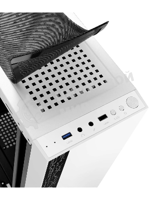 Компьютерный корпус Ginzzu A390 белый Window RGb подсветка 1хUSB 3.0, 2хUSB 2.0, AU