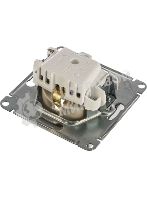 Механизм розетки 1-м СП AtlasDesign с заземл. 16А алюм. SchE ATN000343