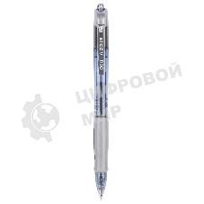 Ручка гелевая автоматическая Deli Arris EG08-BK прозрачный/серый, d=0.5мм, черные чернила, резиновая манжета