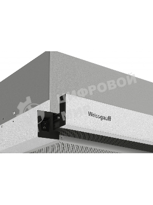 Вытяжка встраиваемая Weissgauff TEL 06 2M IX серебристый, 60 см, 800 куб. м/ч, 49 дБ