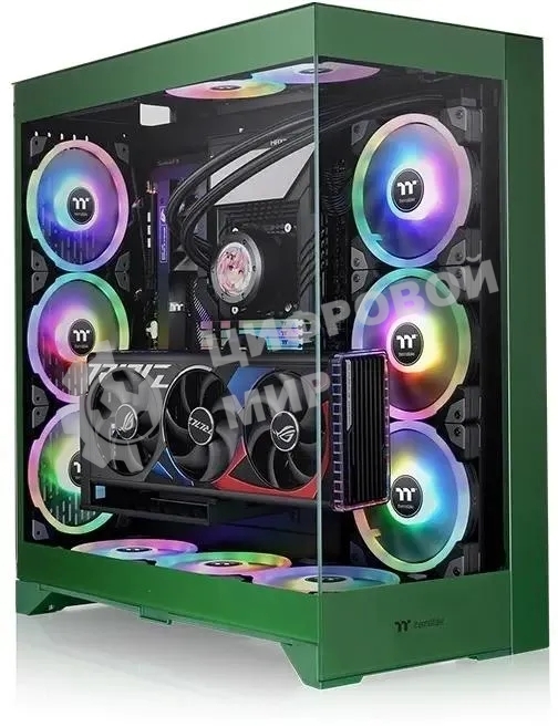 Компьютерный корпус Thermaltake CTE E660MX зеленый без БП E-ATX 13x120мм 11x140мм 2xUSB 3.0 audio bott PSU