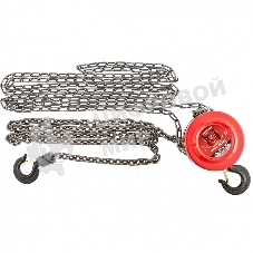 Таль цепная механическая Matrix 2 т, h подъема 2.5 м, расстояние между крюками 380 мм