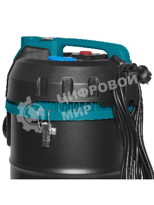 Строительный пылесос Bort BSS-1220 черный (93412598) 240/1200 Вт, уборка сухая/влажная, пылесборник мешок/контейнер, 20 л