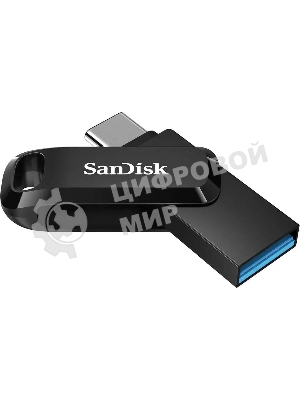 Флешка USB Sandisk DDC3 (SDDDC3-032G-G46), 32Gb, USB 3.0/USB Type-C, R/W 150/30, черный