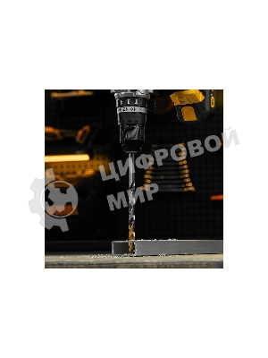 Сверло спиральное по металлу Denzel 11 х 195 мм, Р6М5, Golden Tip, удлиненное