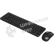 Комплект клавиатура+мышь Logitech MK220 беспроводной, USB, 1000 DPI, чёрный