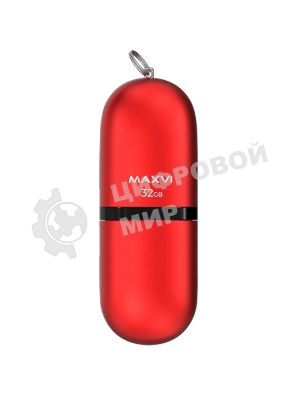Флешка USB Maxvi SF red (FD32GBUSB20C10SF), 32GB, USB 2.0, R/W 15/5, красный