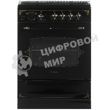 Плита газовая Gefest ПГ 6100-03 0179 черный, конфорок 4 шт, духовка 52 л, 60 см x 85 см x 60 см