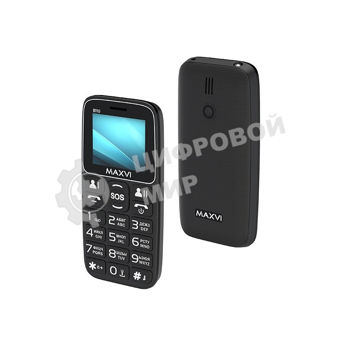 Мобильный телефон Maxvi B110 черный