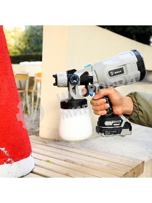 Краскопульт электрический аккумуляторный DEKO SG20DK Max, 20В, 800 мл, 1x3.0А·ч 083-1135