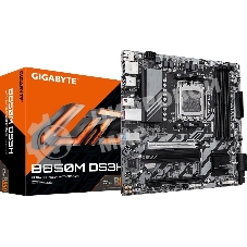 Материнская плата Gigabyte B850M DS3H, AM5, AMD B850, 4xDDR5, 4xSATA, 2xM.2, 1xPCIe 5.0 x16, 1xPCIe 3.0 x4, 1xHDMI, 2xDP, 1x 2.5Gb LAN, 3xUSB-A 3.2 Gen 1, 1xUSB-A 3.2 Gen 2, 4xUSB-A 2.0, 1xUSB-C 3.2 Gen 2, 3x3.5 мм, 7.1, mATX