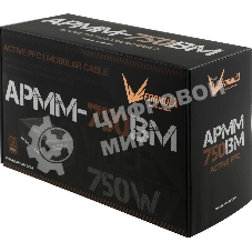 Блок питания Aerocool/Formula ATX 750W APMM-750BM 80 PLUS bronze (20+4pin) APFC 140мм fan 6xSATA Cab Manag RTL