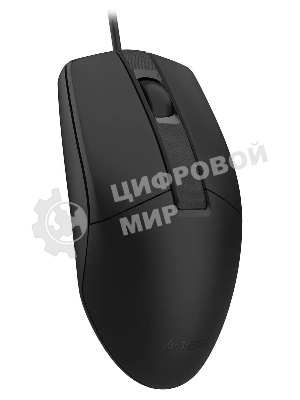 Мышь проводная A4Tech OP-330 черный, 1200 dpi, USB, кнопки - 3