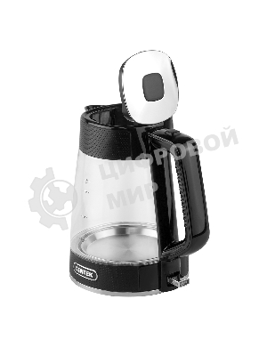 Чайник электрический Centek CT-1014 черный стекло 1.7 л, 2200 Вт, LED, Защита от перегрева, STRIX контроллер