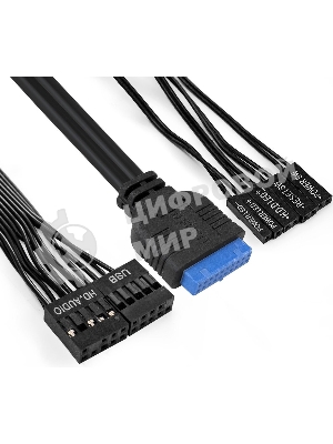 Компьютерный корпус Minitower ExeGate BAA-105U2-01-AAA350 (mATX, БП AAA350 с вент. 8см, 2*USB+2*USB 3.0, аудио, черный)