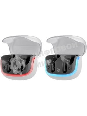 Наушники TWS Defender CyberDots 290 белый, внутриканальные, Bluetooth, до 4 ч