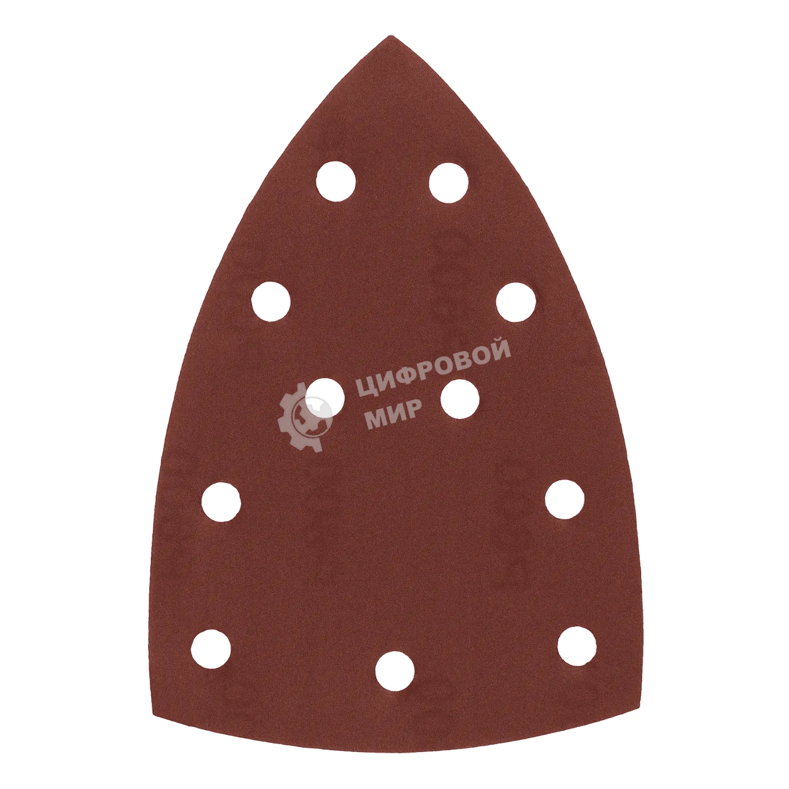 Треугольник абразивный Denzel на ворc. подложке под 