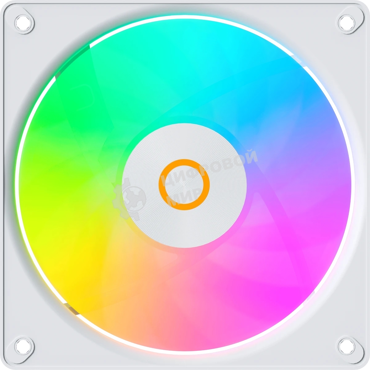 Вентилятор для корпуса Ocypus Gaммa F12 Elite WH ARGb 3 IN 1, 120x120x25мм, 4-PIN PWM, 600-1800 RPM, 26 DBA MAX, HYDRO BEARING