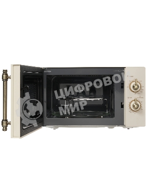 Микроволновая печь Midea MG820CJ9-I2 бежевый, 20 л, 800 Вт, переключатели - поворотный механизм