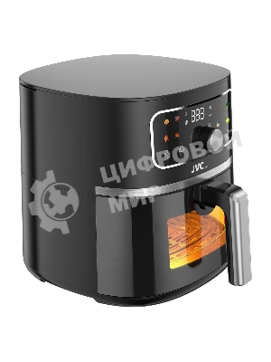 Аэрогриль JVC JK-MB058 черный, 1750 Вт, 7 л, механическое управление, 8 программ