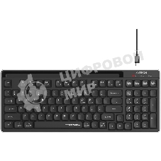 Клавиатура беспроводная A4Tech Fstyler FBX70C, USB, Bluetooth/Радиоканал, черный
