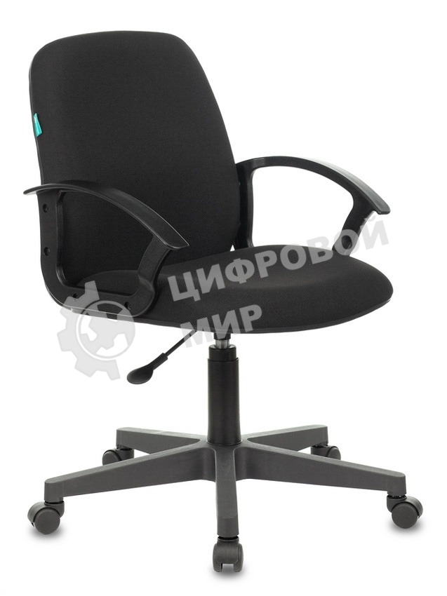 Кресло компьютерное Бюрократ CH-808-LOW/#B 3С11 черный, низкая спинка, сиденье на пиастре