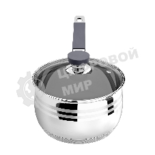 Сотейник Lara LR03-47 2.1 л, с крышкой, 16 см, нержавеющая сталь