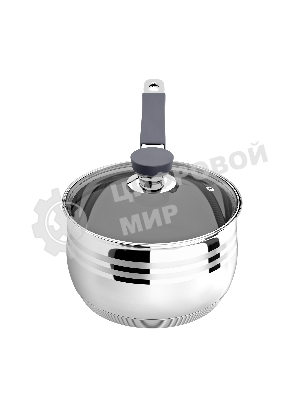 Сотейник Lara LR03-47 2.1 л, с крышкой, 16 см, нержавеющая сталь