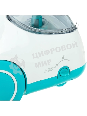 Отпариватель Kitfort КТ-957 белый/бирюзовый, 1500 Вт, 25 г/мин, 1900 мл